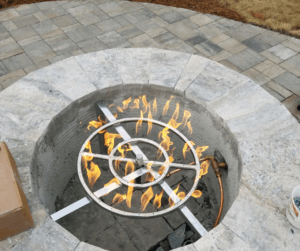 Gas Line Installation for gas fire pit