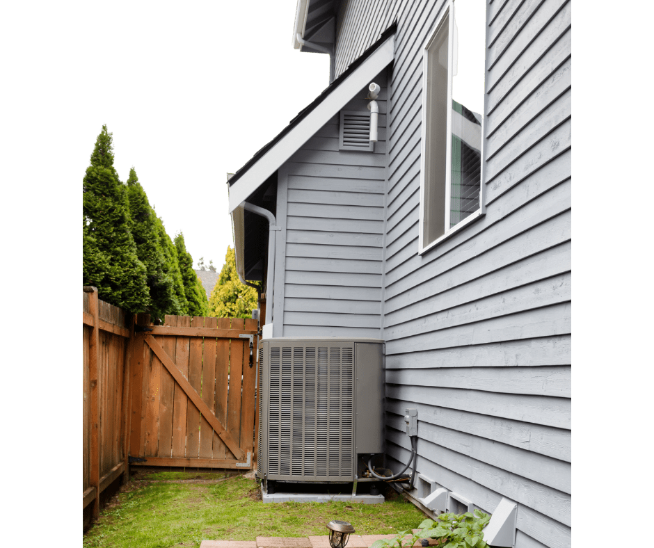 home with HVAC unit