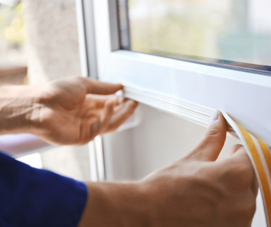 sealing window to help with HVAC energy efficiency