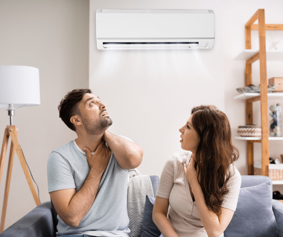 A Couple Experiencing A Noisy HVAC System