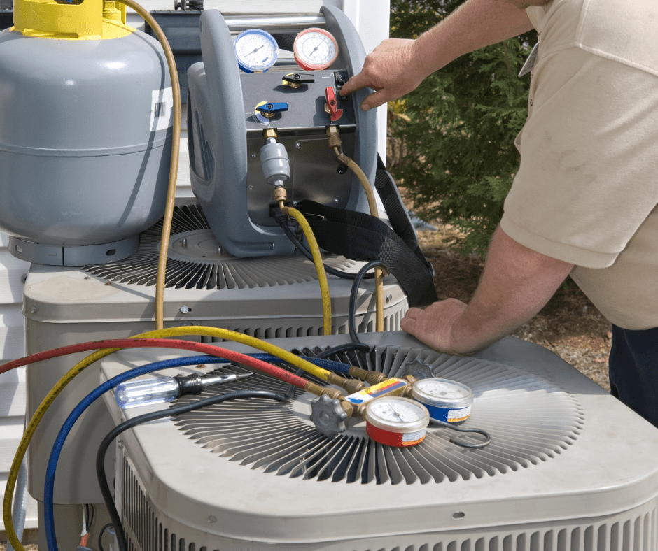 Air Conditioning Repair services being performed