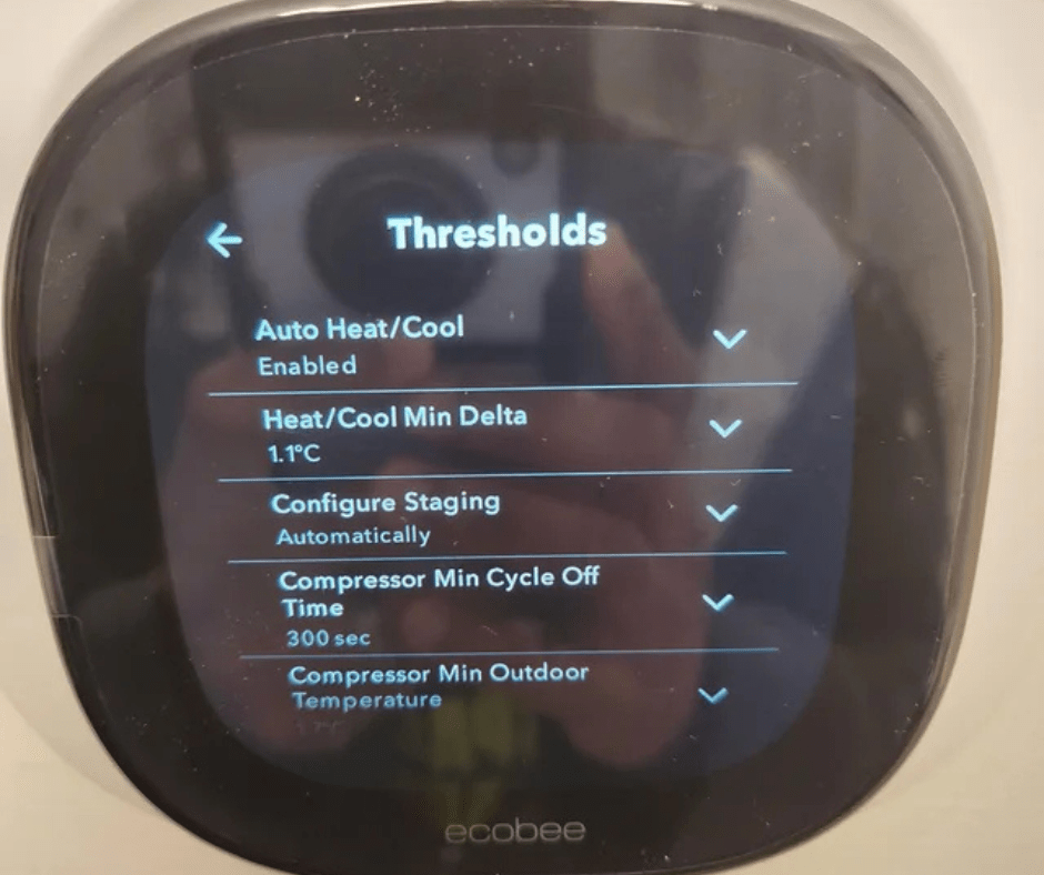 Optimized thermostat