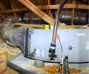 Heating System Maintenance being performed at a home.