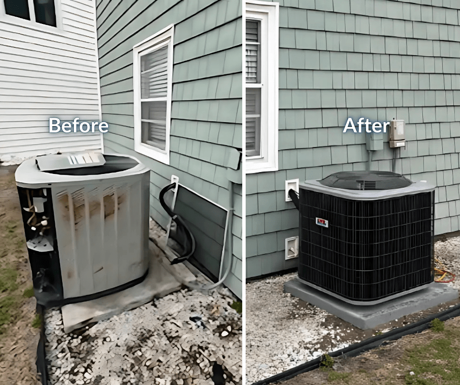 Heat Pump Replacement Job by ECSI in Wilmington, NC