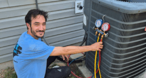 HVAC Air Conditioning Service Maintnenance being performed by ECSI HVAC Specialists Vic