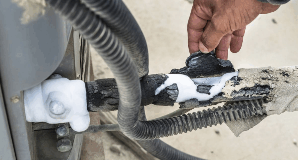 Refrigerant Leak in an HVAC System