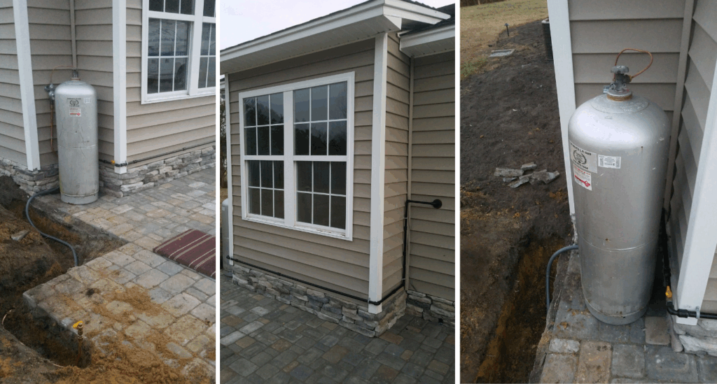Gas Line Installation for Outdoor Firepit