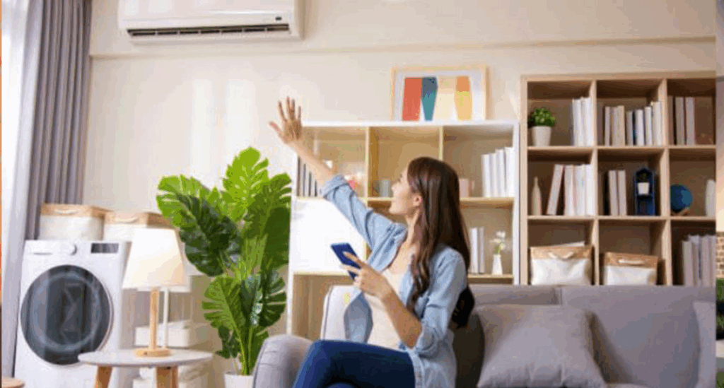 Connected HVAC System cooling home