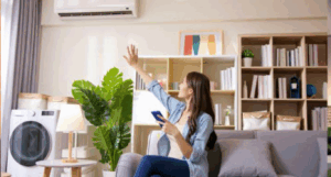 Connected HVAC System cooling home