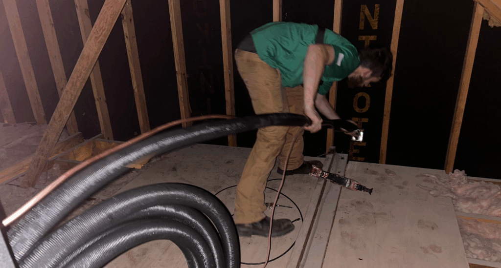 HVAC System Installation by Elite Contracting Solutions Inc. HVAC tech