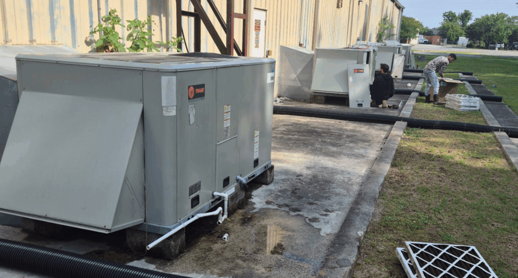Commercial HVAC Maintenance in Wilmington, NC Being Performed by ECSi.