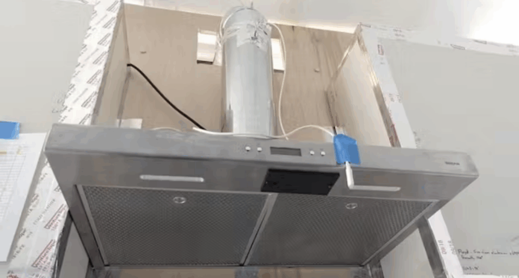 Smart Range Hood being Installed at a Restaurant