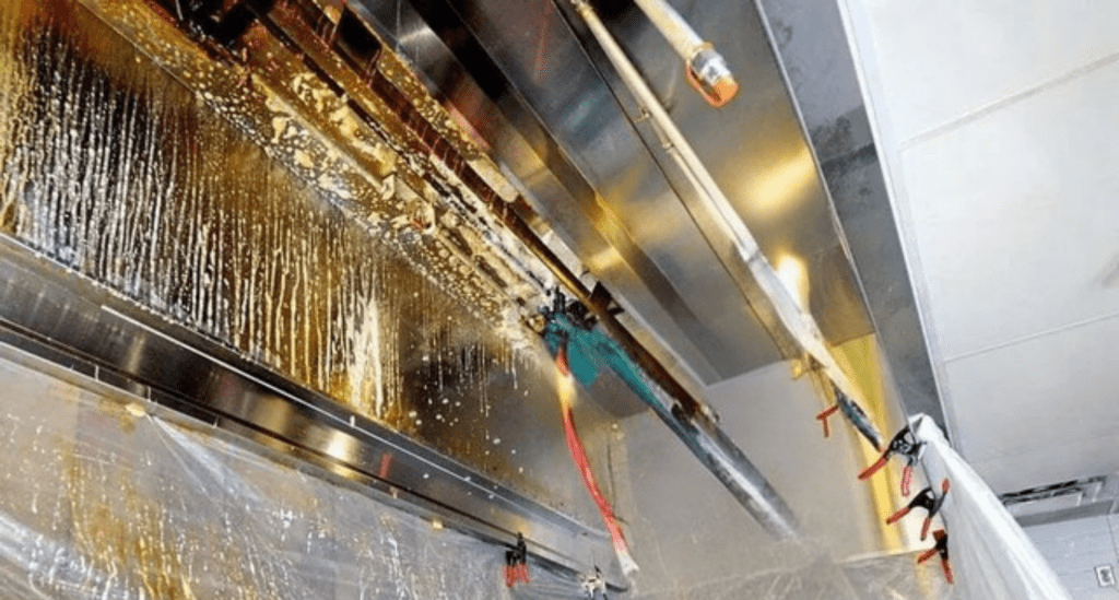 Grease Buildup on Restaurant Exhaust Hoods need to be Managed Properly.