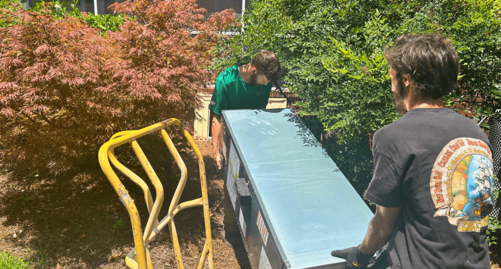 HVAC Replacement Job by Elite Contracting Solutions Inc. in Wilmington, NC.