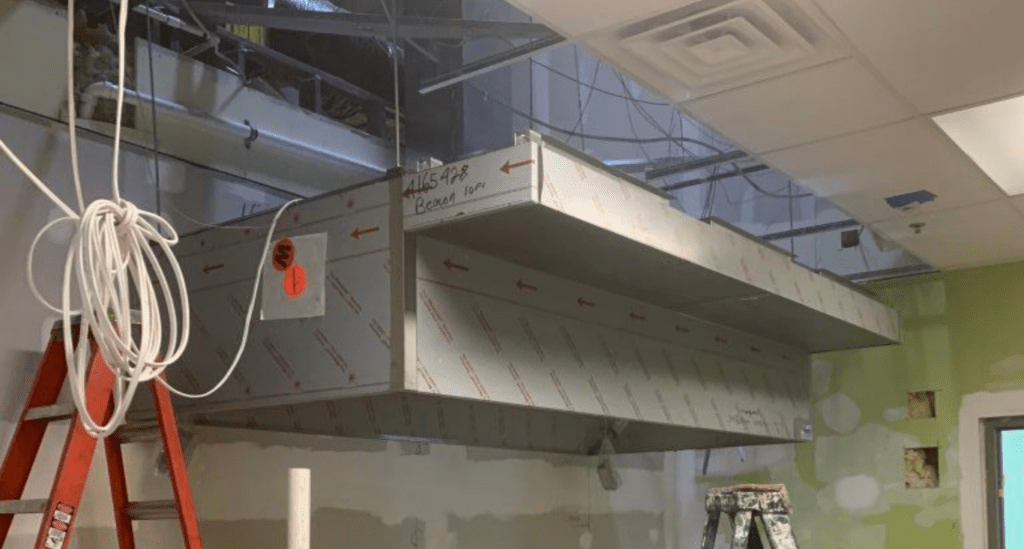 Restaurant Exhaust Hood Installation.