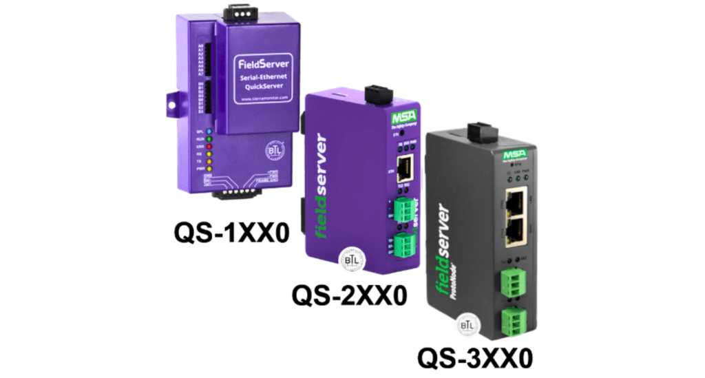 Bacnet Ethernet to Modbus RTU QuickServer Gateway.