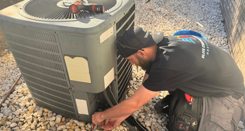 Coastal HVAC Maintenance Services Being Performed by Elite Contracting Solutions Inc. in Wilmington, NC.