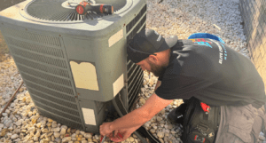 Coastal HVAC Maintenance Services Being Performed by Elite Contracting Solutions Inc. in Wilmington, NC.