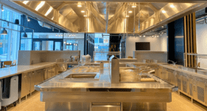 Commercial Kitchen with Demand-Controlled Ventilation System that Help Save on Energy Bills.