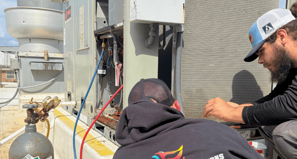 HVAC Repair Job by Elite Contracting Solutions Inc. in Wilmington, NC.