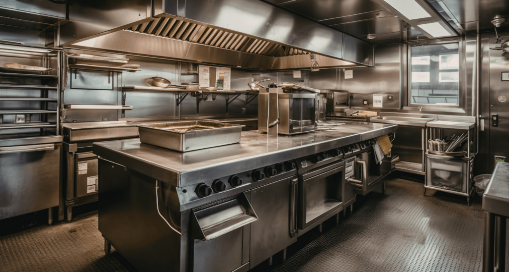 Commercial Kitchen High Efficiency Exhaust Hood System.