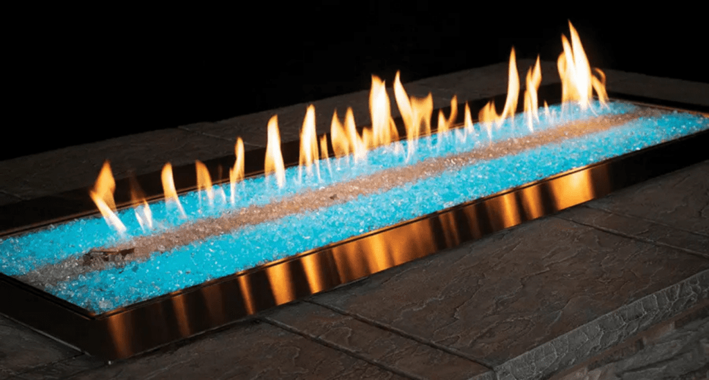 Multi-Functional Fire Pit with Color Tempered Glass.