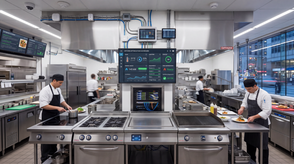 Having a Smart Building System Integrated into a Commercial Kitchen Can Help Improve Overall Management.