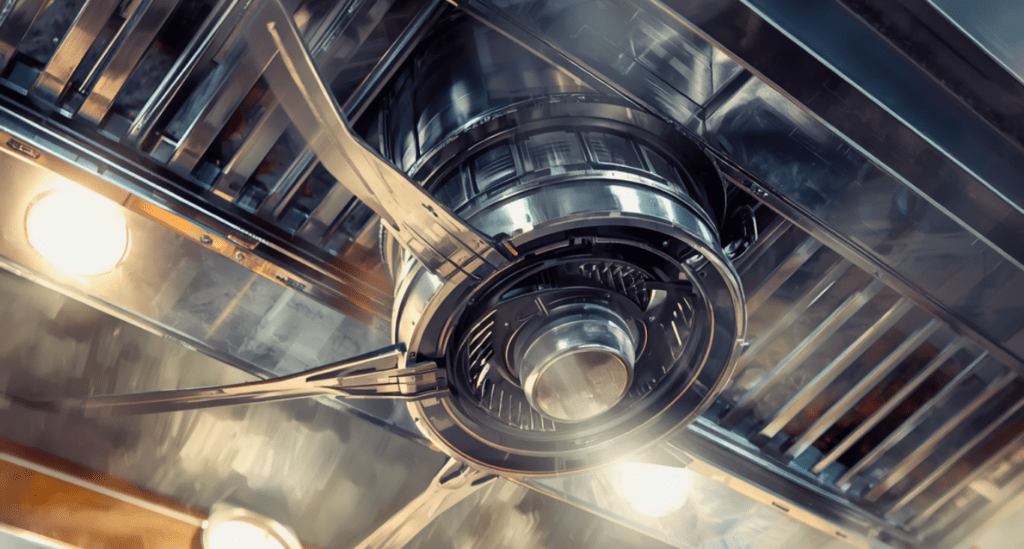 Commercial Kitchen Exhaust Fan Motor.