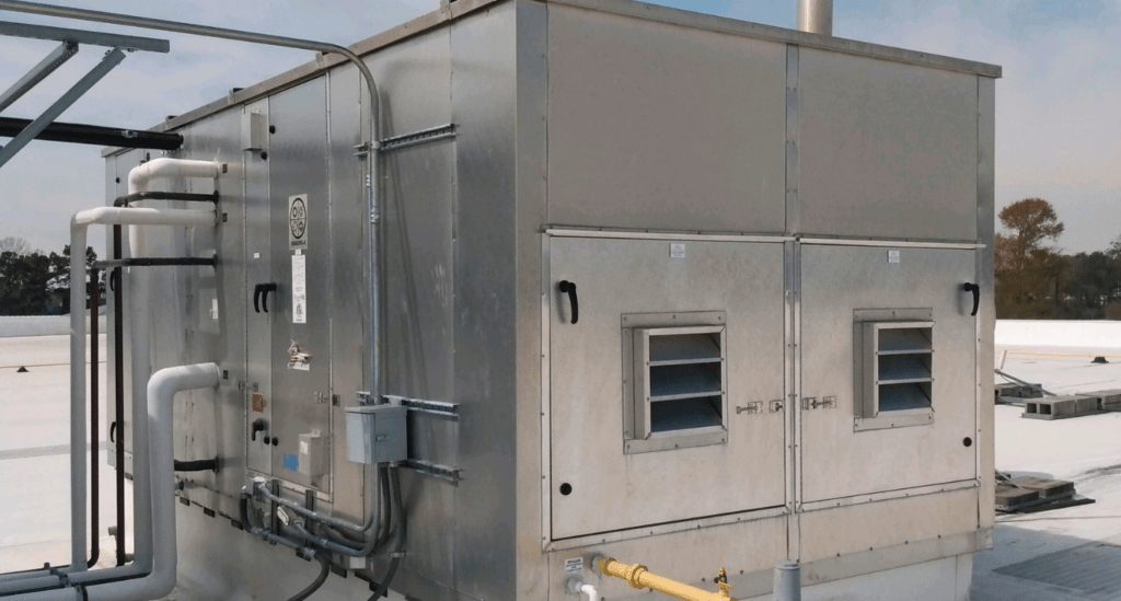 Metal Commercial HVAC System in Wilmington, NC.