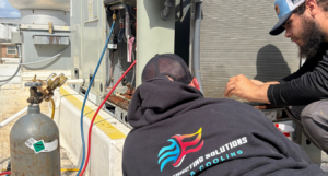 Commercial HVAC Repair Wilmington NC Specialists Performing Repair Services.