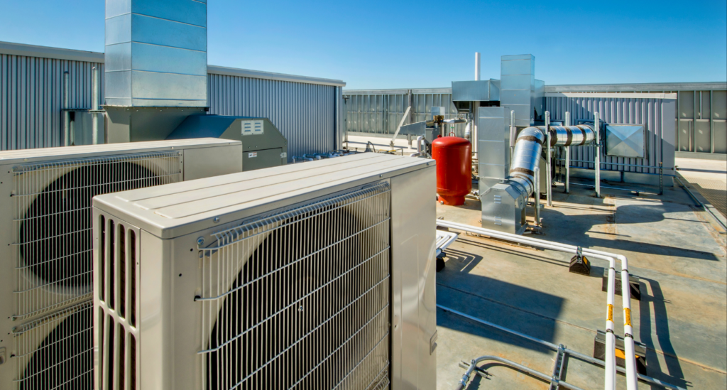 Commercial HVAC system with AI Integration.
